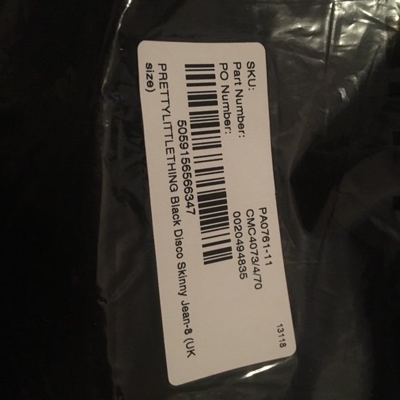 Super High Waisted Black Disco Skinny Jean - Picture 4 of 4